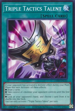 Triple Tactics Talent (LAVD-ENL22) [LAVD-ENL22] - Legendary Arc-V Decks 1st Edition - Common / Short Print