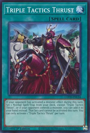 Triple Tactics Thrust [LAVD-ENL24] - Legendary Arc-V Decks 1st Edition - Common / Short Print