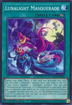 Lunalight Masquerade [LAVD-ENL26] - Legendary Arc-V Decks 1st Edition - Common / Short Print