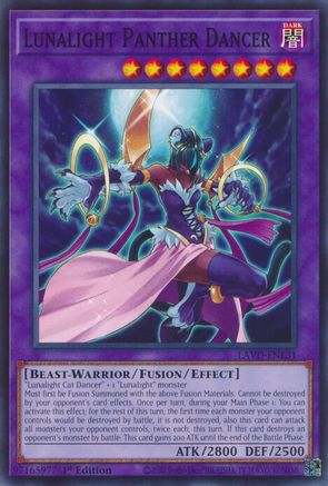 Lunalight Panther Dancer [LAVD-ENL31] - Legendary Arc-V Decks 1st Edition - Common / Short Print