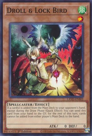 Droll & Lock Bird (LAVD-ENS02) [LAVD-ENS02] - Legendary Arc-V Decks 1st Edition - Common / Short Print