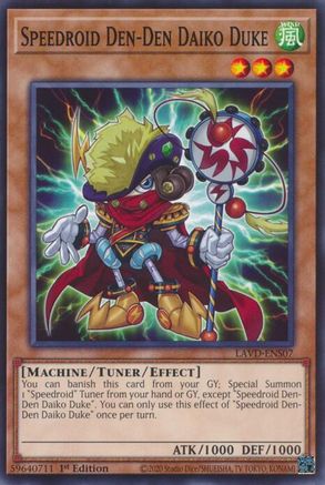Speedroid Den-Den Daiko Duke [LAVD-ENS07] - Legendary Arc-V Decks 1st Edition - Common / Short Print