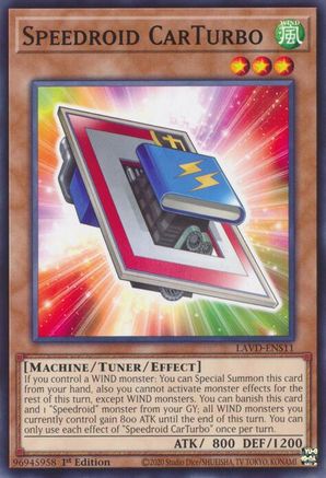 Speedroid CarTurbo [LAVD-ENS11] - Legendary Arc-V Decks 1st Edition - Common / Short Print