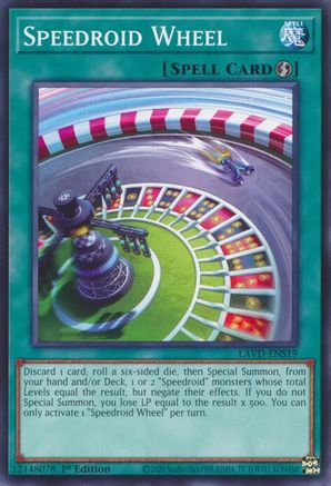 Speedroid Wheel [LAVD-ENS19] - Legendary Arc-V Decks 1st Edition - Common / Short Print