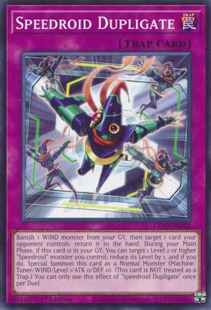 Speedroid Dupligate [LAVD-ENS22] - Legendary Arc-V Decks 1st Edition - Common / Short Print