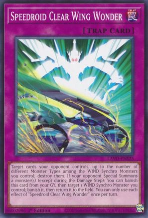 Speedroid Clear Wing Wonder [LAVD-ENS23] - Legendary Arc-V Decks 1st Edition - Common / Short Print