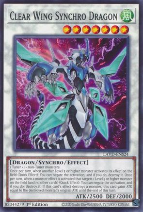 Clear Wing Synchro Dragon [LAVD-ENS24] - Legendary Arc-V Decks 1st Edition - Common / Short Print