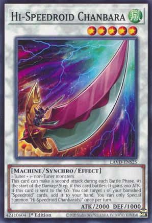 Hi-Speedroid Chanbara [LAVD-ENS25] - Legendary Arc-V Decks 1st Edition - Common / Short Print