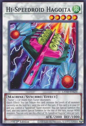 Hi-Speedroid Hagoita [LAVD-ENS26] - Legendary Arc-V Decks 1st Edition - Common / Short Print