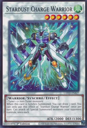 Stardust Charge Warrior [LAVD-ENS27] - Legendary Arc-V Decks 1st Edition - Common / Short Print