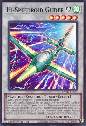 Hi-Speedroid Glider #2 (UR) [LAVD-ENS35] - Legendary Arc-V Decks 1st Edition - Ultra Rare