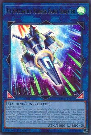 Hi-Speedroid Rubber Band Shooter (UR) [LAVD-ENS36] - Legendary Arc-V Decks 1st Edition - Ultra Rare