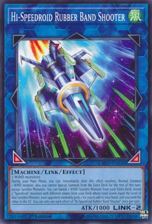 Hi-Speedroid Rubber Band Shooter [LAVD-ENS36] - Legendary Arc-V Decks 1st Edition - Common / Short Print