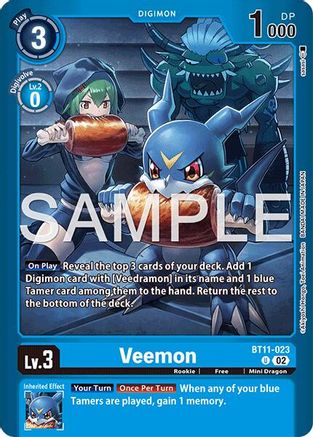Veemon (BT11-023) - [Limited Card Pack -Final Crest-] Foil