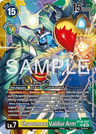 Chaosmon: Valdur Arm (BT20-037) - [Limited Card Pack -Final Crest-] Foil