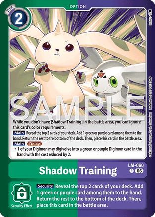 Shadow Training (LM-060) - [Limited Card Pack -Final Crest-] Foil