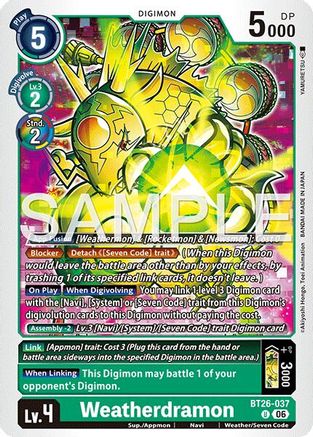Weatherdramon (BT26-037) - [Timeless Bonds]