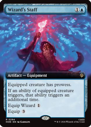 Wizard's Staff (Extended Art)  [Foil]  (HOB-294) - [The Hobbit]