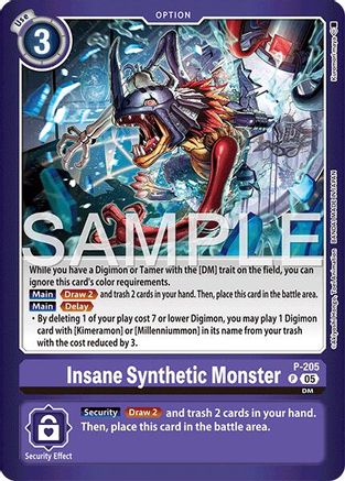 Insane Synthetic Monster (P-205) - [Limited Card Pack -Final Crest-] Foil