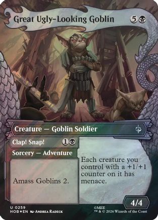 Great Ugly-Looking Goblin (Showcase) (Surge Foil)  [Foil]  (HOB-259) - [The Hobbit]