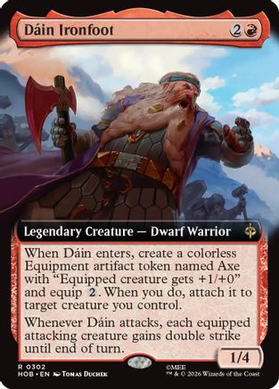 Dain Ironfoot (Extended Art)  [Foil]  (HOB-302) - [The Hobbit]