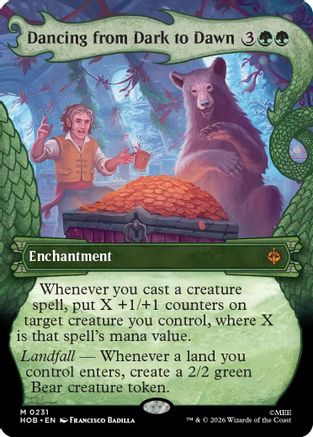 Dancing from Dark to Dawn (Showcase)  [Foil]  (HOB-231) - [The Hobbit]