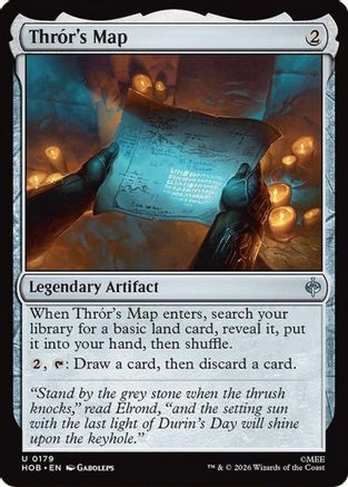 Thror's Map  [Foil]  (HOB-179) - [The Hobbit]
