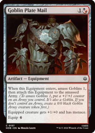 Goblin Plate Mail  [Foil]  (HOB-157) - [The Hobbit]
