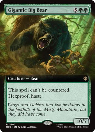Gigantic Big Bear (Extended Art)  [Foil]  (HOB-307) - [The Hobbit]