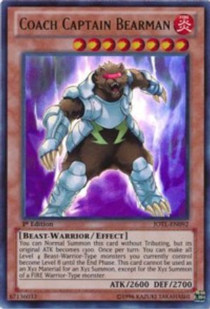 Coach Captain Bearman [JOTL-EN092] Ultra Rare - Trinity Hobby