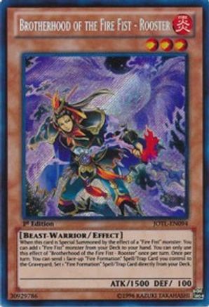 Brotherhood of the Fire Fist - Rooster [JOTL-EN094] Secret Rare - Trinity Hobby