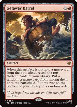Getaway Barrel  [Foil]  (HOB-098) - [The Hobbit]
