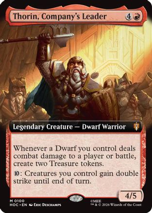 Thorin, Company's Leader (Extended Art)  (HOC-100) - [The Hobbit: Eternal-Legal]