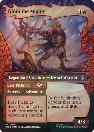 Gloin the Mighty (Showcase) (Surge Foil)  [Foil]  (HOB-263) - [The Hobbit]