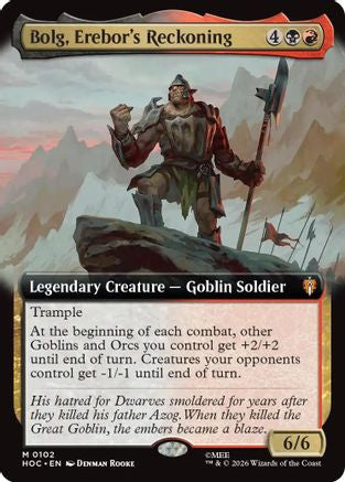 Bolg, Erebor's Reckoning (Extended Art)  (HOC-102) - [The Hobbit: Eternal-Legal]