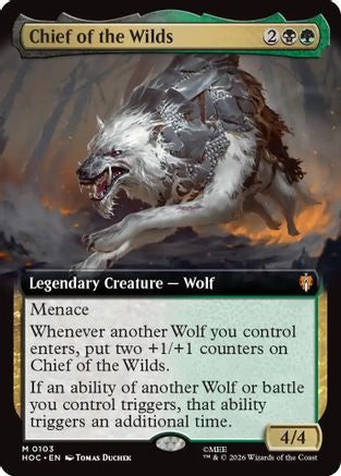 Chief of the Wilds (Extended Art)  [Foil]  (HOC-103) - [The Hobbit: Eternal-Legal]