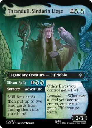 Thranduil, Sindarin Liege (Showcase)  [Foil]  (HOB-233) - [The Hobbit]