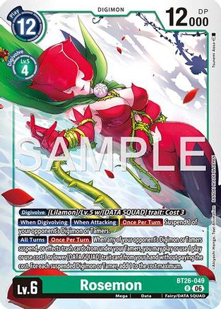 Rosemon (BT26-049) - [Timeless Bonds] Foil