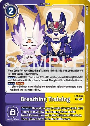 Breathing Training (LM-062) - [Limited Card Pack -Final Crest-] Foil