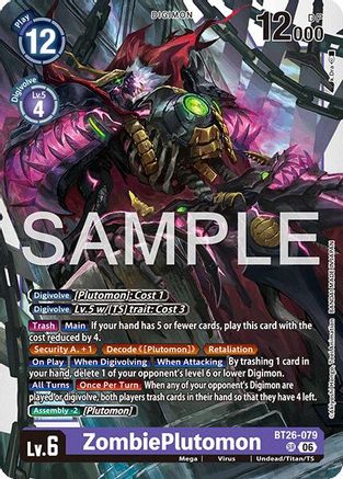 ZombiePlutomon (BT26-079) - [Timeless Bonds] Foil
