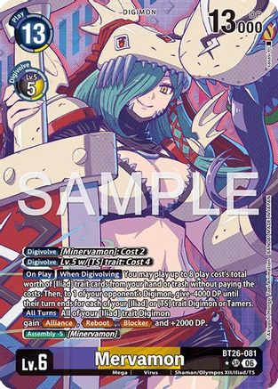 Mervamon (Alternate Art) (BT26-081) - [Timeless Bonds] Foil