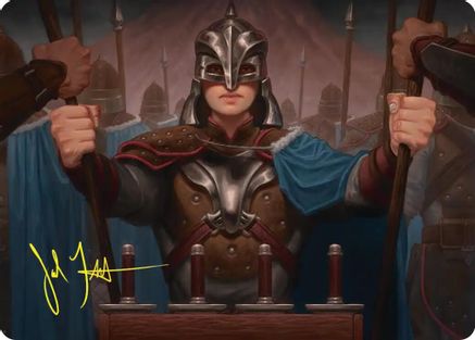 Bard's Attendant Art Card (Gold-Stamped Signature)  (ASHOB-050) - [Art Series: The Hobbit]