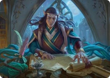 Elrond, Moon-Reader Art Card  (ASHOB-009) - [Art Series: The Hobbit]