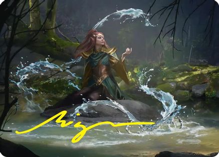 Mirkwood Meditator Art Card (Gold-Stamped Signature)  (ASHOB-010) - [Art Series: The Hobbit]