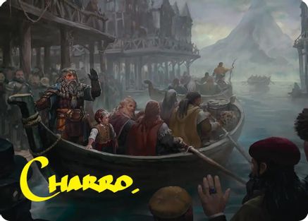 Uneasy Partings Art Card (Gold-Stamped Signature)  (ASHOB-014) - [Art Series: The Hobbit]