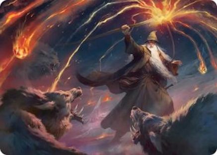 Gandalf, Shadow's Foe Art Card  (ASHOB-046) - [Art Series: The Hobbit]