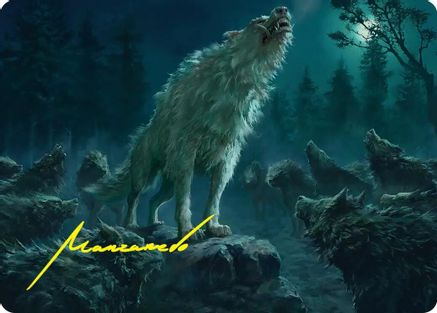 Reverent Howl Art Card (Gold-Stamped Signature)  (ASHOB-016) - [Art Series: The Hobbit]