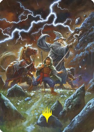 Call Forth the Tempest Art Card (Gold-Stamped)  (ASHOB-033) - [Art Series: The Hobbit]