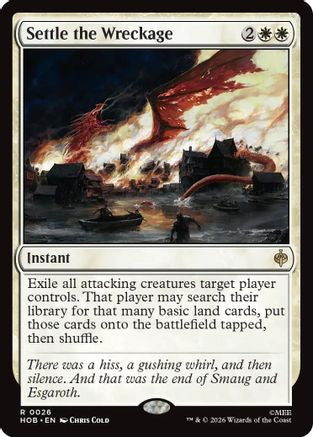 Settle the Wreckage  [Foil]  (HOB-026) - [The Hobbit]