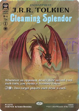 Gleaming Splendor (Borderless) (Surge Foil)  [Foil]  (HOB-275) - [The Hobbit]